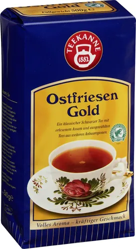 Teekanne Ostfriesen Gold Schwarztee lose 500g von Teekanne