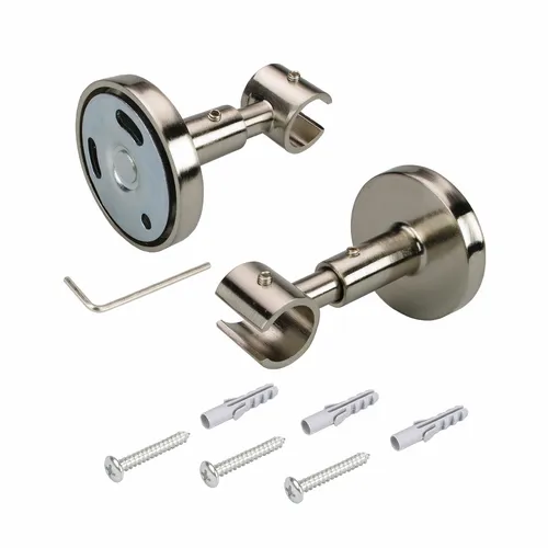 Träger Deckenträger für Gardinenstange, Stilgarnitur 16 mm Ø - edelstahl-optik