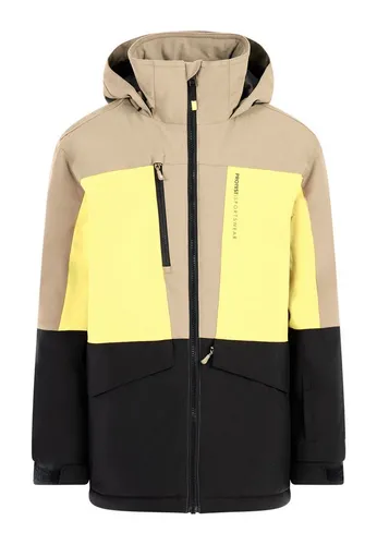 Protest Jungen Ski- und Snowboardjacke PRTMilan JR - Moderne Ski- und Snowboardjacke für Jungen mit regulärer Passform. Der verdeckte Reißverschluss und die feste Kapuze bieten zusätzlichen Komfort. Ideal für den Wintersport mit praktischem Liftpass-Fach.