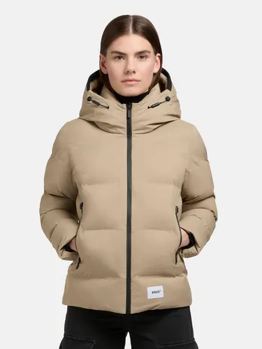 khujo Winterjacke Liev-YM Warme gesteppte Damen Kapuzenjacke