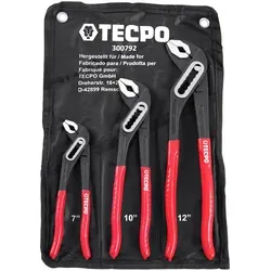 3x TECPO Wasserpumpenzangen Set Rohrzange Wasserpumpen-Zange...