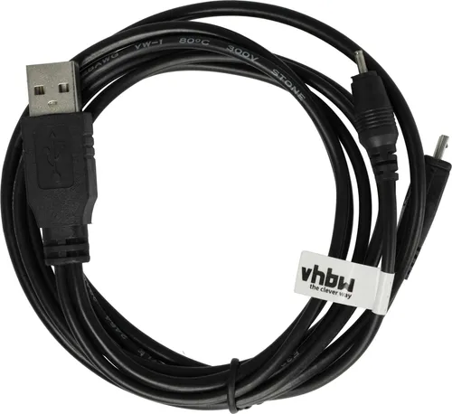 vhbw USB Datenkabel Ersatz für Nokia CA-126 für Handy - schwarz