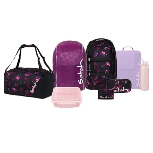 Satch Schulrucksack Pack (8tlg., Kollektor Edition) - Schulrucksäcke - Ergonomischer satch pack mit innovativem 3D Soft-Mesh Rückensystem, ideal für Körpergrößen von 1,40 m - 1,80 m. Inklusive 8 Zubehörteilen für eine optimale Organisation im Schulalltag.