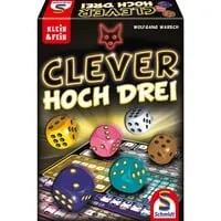 Schmidt Spiele 49384 Clever hoch DREI - Strategisches Würfelspiel für 1-4 Spieler, fördert taktisches Denken und ideal für spannende 30 Minuten Unterhaltung ab 10 Jahren
