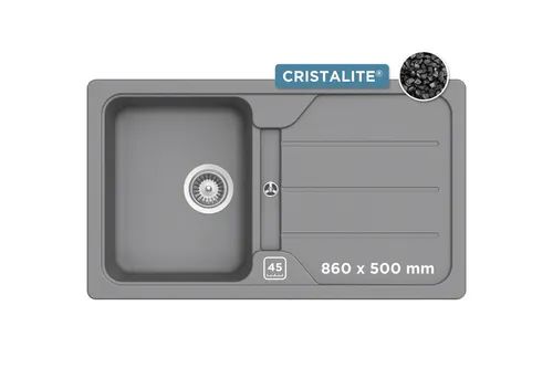 Schock Granitspüle Formhaus, rechteckig, 86/50 cm grau von Schock