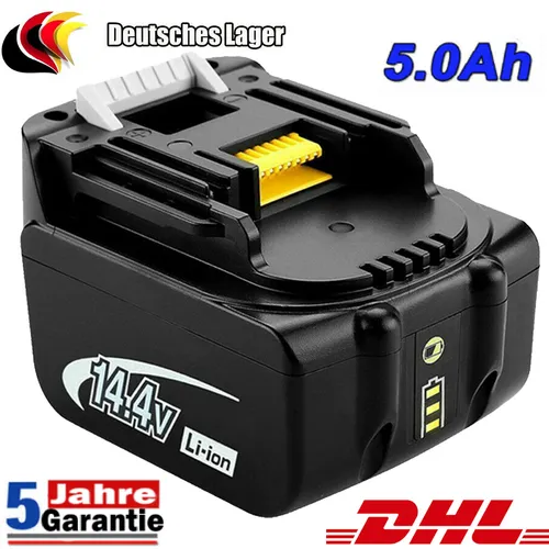 Makita 14.4V Akku 5.0Ah mit LED-Anzeige - Elektrowerkzeug-Akkus, langlebiger Lithium-Ionen Akku mit 5 Jahren Garantie und kostenloser Lieferung in 2-4 Tagen.