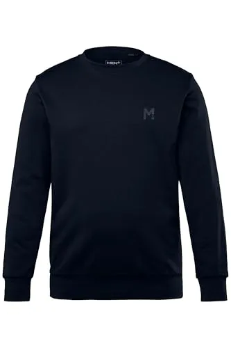 Men Plus Herren große Größen Übergrößen Menswear L-8XL Sweatshirt, Basic, Rundhalsausschnitt dunkel Marine 4XL 834865730-4XL