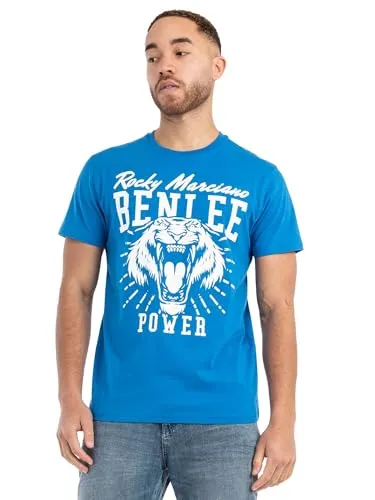 BENLEE Herren T-Shirt Normale Passform Tiger Power, Royal Blue/White, XXL
