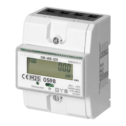LCD Digitaler Wechselstromzähler 3-Phasig MID