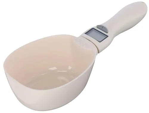 Kerbl Futterschaufel digital, Futterwaage, Schaufelwaage, 23cm, ABS-Kunststoff, Pferde, Hunde, Hühner, Katzen, Tarafunktion, spülmaschinenfest