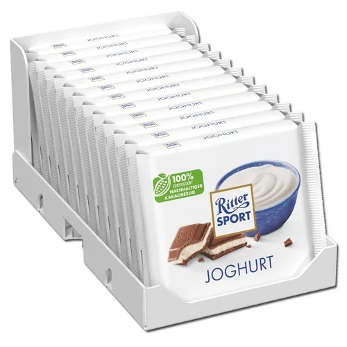  Ritter Sport Joghurt, Schokolade, 12 Tafeln je 100g 15,35€/1kg