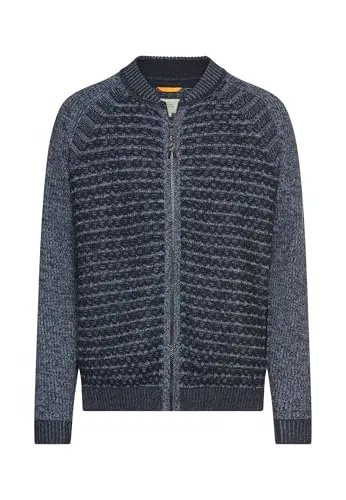 Produktbild camel active Herren Strickjacke im Bomberstil Tintenblau