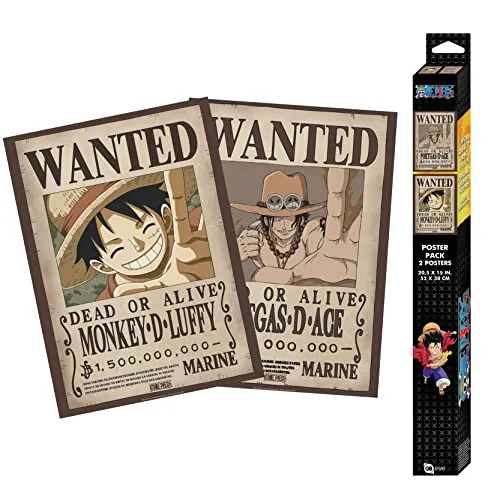 GB Eye - ONE PIECE Set 2 Chibi Posters Wanted Luffy & Ace