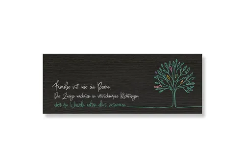 younikat Typenschild Holzschild Dekoschild Familie 40 x 15 cm I you0117