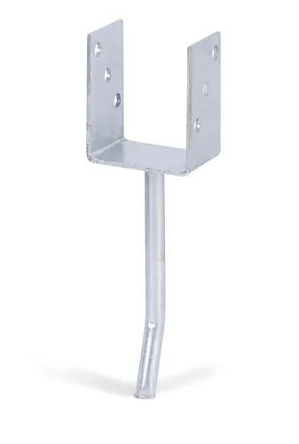 U-Pfostenträger/Rundstahl Typ367 feuerverzinkt zum Einbetonieren 81x104mm