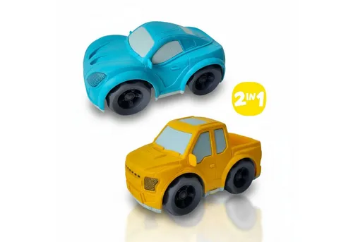 alldoro Spielzeug-Rennwagen 2er Set – Bunte Autos für Kinder - Set aus zwei Spielzeugautos aus nachhaltigem Material, ideal für drinnen und draußen. Perfekt für Kinder ab 1 Jahr, fördert die Kreativität und Motorik.