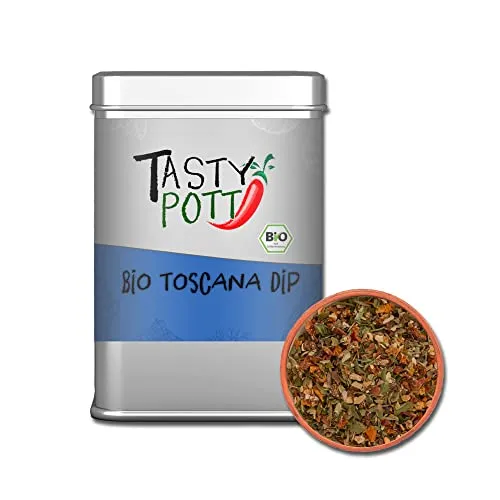 Tasty Pott Bio Toscana Dip 75g Beutel | Kochen & Marinieren | Dips & Soßen | Geschmack & Genuss | Italien Pasta Pizza | besonders & hochwertig | Bio Qualität | Dose