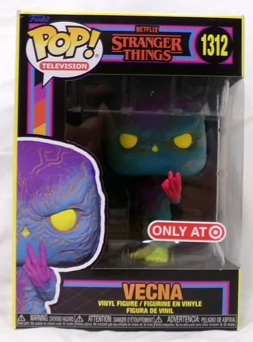 Funko Pop! Stranger Dinge 1312 Vecna Schwarzlicht Ziel Vinylfigur