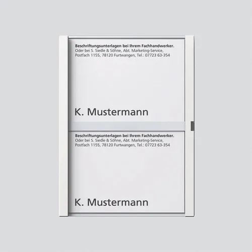 Siedle 029042 Namensschild, weiß (200029042-00) von Siedle