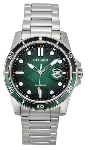 CITIZEN Herren Analog Quarz Uhr AW1811-82X - Elegante Armbanduhr mit Edelstahlarmband und Eco Drive Technologie für umweltfreundliches Zeitmanagement.