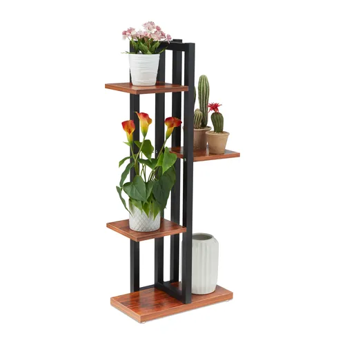 Blumenregal Pflanzenleiter 4 Ebenen - Topfpflanzenständer für den Innenbereich, modern und vielseitig, bietet Platz für Ihre Pflanzen und bringt Ordnung in Ihr Zuhause.