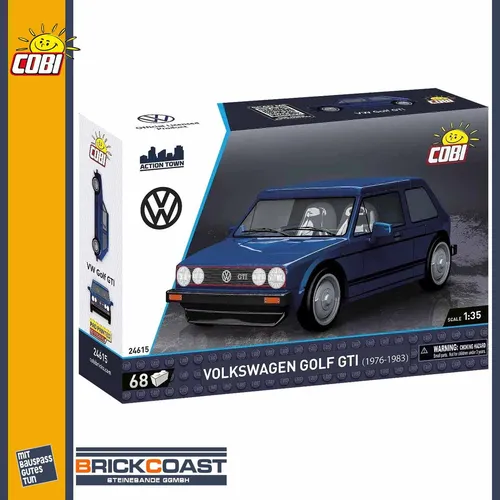 COBI 24615 Volkswagen Golf GTI (1976-1983) blau + NEU & OVP + VW Golf Bausatz
