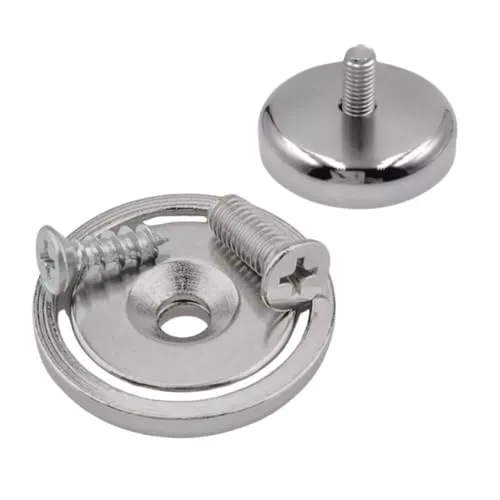 STRONG MAGNETS Neodym POT-Magnet - 20 mm - 4 Stück - Extra stark, hält bis 12kg - Industrielle Anwendung, Werkstatt oder Büro – Magnet zum Schrauben