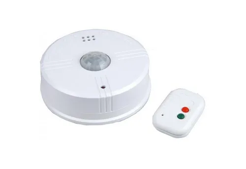 UNITEC Deckenalarm 360° Bewegungsmelder mit Fernbedienung Alarmanlage Alarm CO-Melder