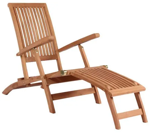 Deckchair Yacht Teak - Verstellbare Rückenlehne - Gartenliegen aus robustem Teakvollholz mit verstellbarer Rückenlehne, ideal für entspannte Stunden im Freien. Versandkostenfrei und günstig online bestellen!