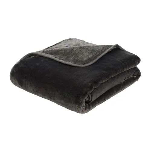 liebling Kuscheldecke Cashmere Feeling 220 x 240 cm, Anthrazit – Premium Sofa Decke - Hochwertige Kuscheldecke mit weicher Oberfläche und hoher Gewebedichte (500 g/m²). Ideal für Gemütlichkeit im Wohnzimmer oder Schlafzimmer. Pflegeleicht und schadstoffgeprüft für ein sicheres Wohnambiente.