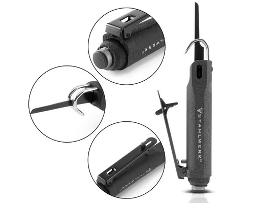 STAHLWERK Mini Druckluft Stichsäge - Sägen – Robuste Mini-Druckluft-Stichsäge mit bis zu 9.000 Hüben/min, ideal für Holz, Metall und Karosseriebleche, perfekt für professionelle Anwendungen und 7 Jahre Garantie.