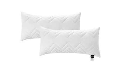 SEI Design Microfaserkissen 40x80 cm - 2er Set - Hochwertige Kissen für Seitenschläfer, Rückenschläfer und Bauchschläfer, pflegeleicht bis 95° waschbar und ideal für Allergiker.