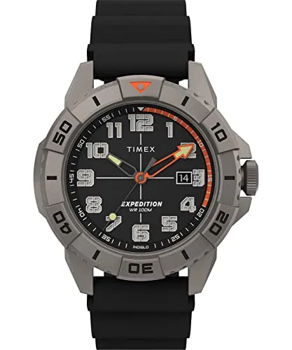 Timex Quarzuhr Field LLB Outdoor - Robuste Herrenuhr - Herrenuhren, ideal für Outdoor-Aktivitäten mit strapazierfähigem Silikonarmband und präzisem Quarzwerk für zuverlässige Zeitmessung.