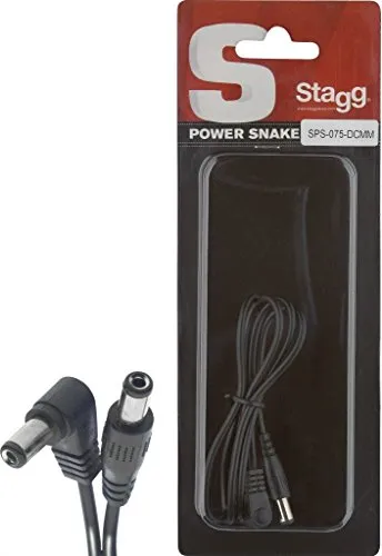 Stagg SPS-075-DCMM DC Strom-Kabel (75 cm, Stecker-auf-Stecker)