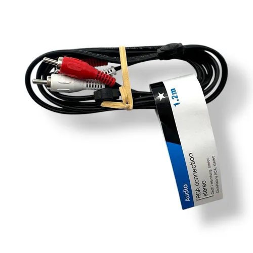 VIVANCO Cinch Kabel 1,2m Audio Stereo RCA Verbindungskabel 22185