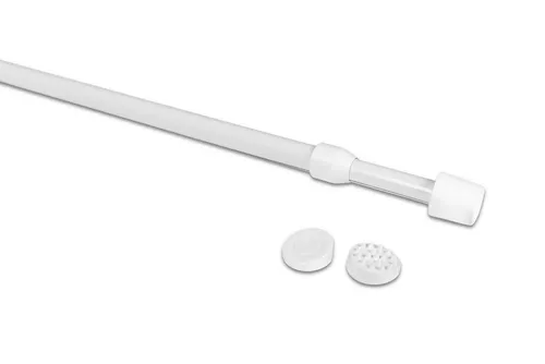 Deco-Raum Klemmstange Vitragenstange, ausdrehbar, geklemmt, ohne Bohren