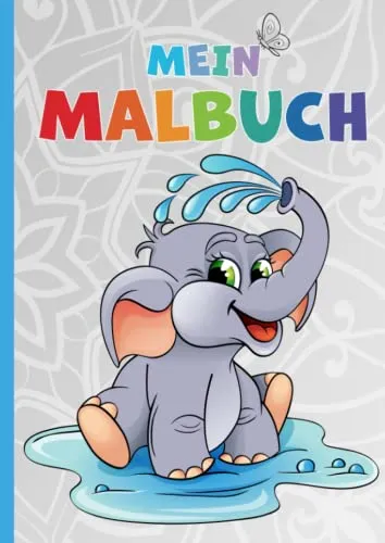 Mein Malbuch: Das große Tier Malbuch ab 3 Jahren mit wunderschönen Motiven zum Verlieben. Es ist das perfekte Geschenk für Mädchen und Jungen.
