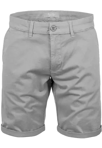 Amaci&Sons Herren Chinoshorts Männer Kurze Bermuda Hose Regular Fit 7030 Hellgrau W38