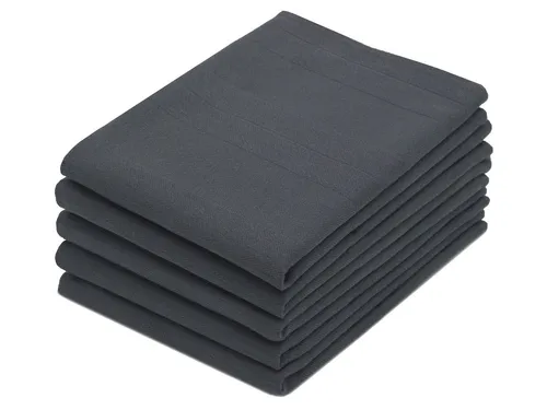 ZOLLNER Geschirrtuch, (5-tlg), 50 x 70 cm, 100% Baumwolle in schwarz von Zollner