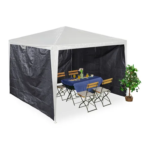 Pavillon Seitenteile 3er Set Seitenplane Partyzelt Seitenwand 2x3 m Pavillonwand