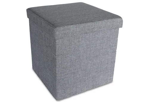 Home4Living Sitztruhe Sitzhocker faltbar Aufbewahrungsbox orange, grau, anthrazit, Dekorativ