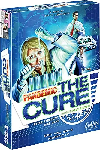 Z-Man Games , Pandemic The Cure, Board Game, Ages 8+, for 2 to 5 Players, 30 Minutes Playing Time