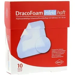 Dracofoam Infekt haft Schaumstoffverband 10x10cm