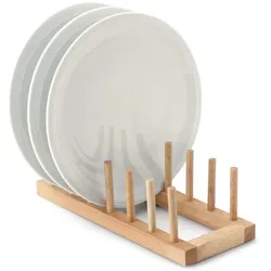 Continenta Tellerständer für 6 Teller, in braun von Continenta