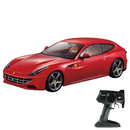 RC ferngesteuertes Auto im offiziell lizenzierten Design, Kompatibel mit Ferrari FF, Modell-Maßstab 1:14 mit LED-Beleuchtung, Lizenz-Fahrzeug, Car, Spielzeug für Kinder in jungen Jahren und Erwachsene
