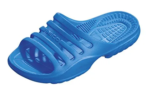 BECO Kinder Badepantolette / Badeschuh / Badelatschen blau 35