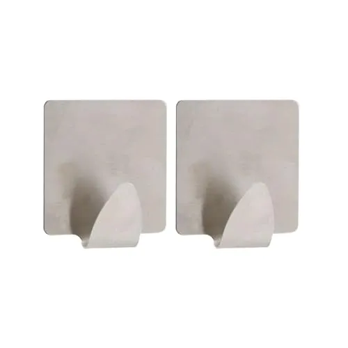 Tendance - Set aus 2 edelstahlhaken 3m karo - Chrom