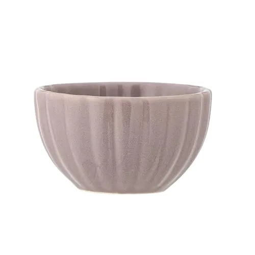 Bloomingville Latina Schale D9xH5, 165 ml– Steingut – Robuste Keramikschüssel für Salate, Obst & Deko – Spülmaschinen- & Mikrowellengeeignet