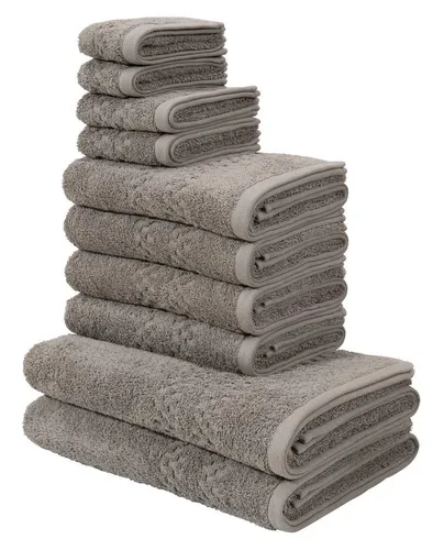 my home Handtuch Set Regona 10 tlg in grau von OTTO home