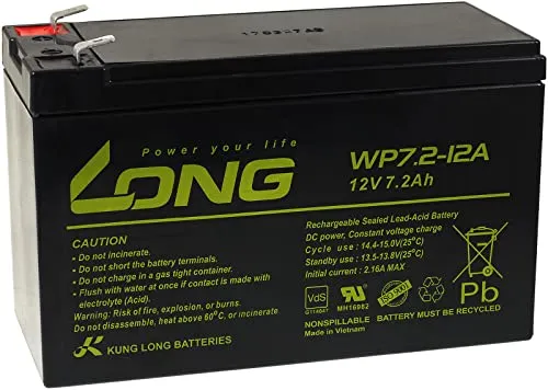 Long Bleiakku 12V 7Ah kompatibel zu Multipower MP7.2-12